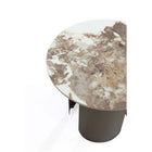 Manhattan Comfort Monica 19.68" Modern Glam End Table - Gold-Tabletop Diameter Measures 19.68 inches