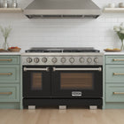Kucht 48" KFX-X Series Pro Style Propane Gas Range - Stainless Steel/Black-2 Years Limited Manufacturer Warranty