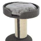 PawHut 36" Cat Tree with Sisal Mat Scratching Post and Cushion Bed - Grey-Multi-level design satisfy your pet's desire to climb 