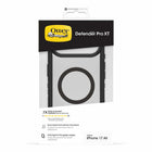 OtterBox Defender Pro XT Clear Compatible with MagSafe Case with Holster for iPhone 17 Air - Dark Side Black-Screen lip keeps display hovering safely off surfaces