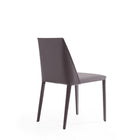 Manhattan Comfort Paris 18" Modern Faux Leather Upholstered Dining Chair - Grey - Set of 4-20.87" L x 23" W x 31.5" H