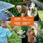 Big Boss XHose Pro Expandable Garden Hose -Heavy Duty & Flexible - 75 ft-Brass Fittings - the aluminum crush resistant fittings & stabilizer collar are engineered to withstand extreme force while the on/off valve