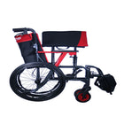 Journey So Lite C2 Ultra Lightweight Wheelchair - Red-Smooth rolling design supports indoor and outdoor everyday use