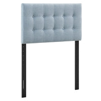 Modway Emily Fabric Upholstered Twin Size Headboard - Sky Blue-Premium Linen-Like Fabric