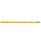 Ticonderoga Wood-Cased Pencils - Extra Hard - #4 2H - Yellow - 12 Pack-Latex free eraser