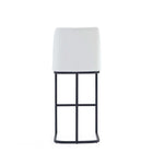 Manhattan Comfort Serena 17.71" Modern Leatherette Upholstered Barstool - White - 3 Pack-22.04" L x 20" W x 40.55" H