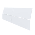 Nexera Panoramic Headboard - Queen Size - White-Not compatible with metal bed frames