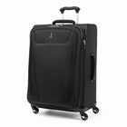 Travelpro Maxlite 5 25" Softside Check-in Luggage - Medium - Expandable - Spinner - Black-Lightweight yet sturdy PowerScope Lite handle locks in two positions (38" and 42.5") to accommodate users of different heights