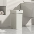 Elpheco PureSense-F Sensor Garbage Can Set - 2-Piece (9L & 15L) -  White-2-Piece Combo Set: Includes two motion-sensor trash cans-9L and 15L designed as a matching pair for use throughout your home