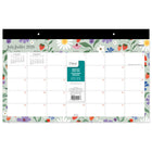 Mead 2026-27 Fruit & Floral Compact Desk Pad - 18" x11" - 15 Months - Bilingual-15 months: July 2026 - September 2027