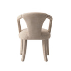 Manhattan Comfort Palmer 22.8" Mid-Century Modern Tweed Upholstered Dining Armchair - Gold Dust-24.8" L x 22" W x 30.3" H