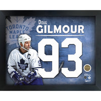 Gilmour D. Jersey Number Frame Maple Leafs - Framed Print - 16" x 20"-Premium virtual frames