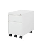 Ceha MDG Series Box-File Mobile Pedestal - Traffic White -Secure Storage: Lockable central system with 2 keys for peace of mind.