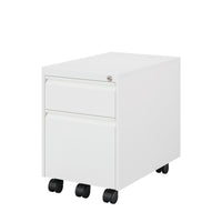 Ceha MDG Series Box-File Mobile Pedestal - Traffic White -Secure Storage: Lockable central system with 2 keys for peace of mind.