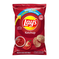 Lay's Ketchup Flavoured Potato Chips - 60g - 32 Pack-Ketchup