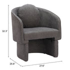 Zuo Olya Accent Chair - Truffle Grey-6