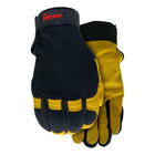 Work Armour Flextime Dryhide Water-Resistant Gloves - X-Large - Black/Yellow-General purpose, full-grain goatskin palm