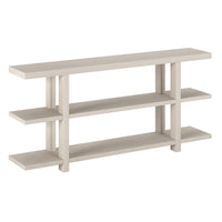 Hudson&Canal Acosta 64"W Console Table - Alder White-A modern contemporary design for your entryway, living room, den, and more