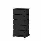 Simply Storage Unit 14.96"W x 10.43"D x 28.35"H - Black-Easy assembly