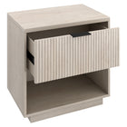 Hudson&Canal Karten 24" Nightstand - Alder White-Clean with a soft, dry cloth and no harsh chemicals or abrasive cleaning materials