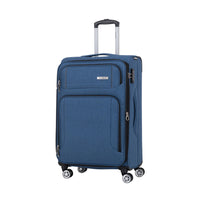 Samsonite ZoomR 360 Spinner Medium Luggage - 27.5" - Blue-Constructed of durable 100% polyester fabric