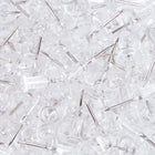 JAM Paper Colourful Push Pins - Clear - 100/Pack - 2 Packs-Keep your school work, office work, art and visual projects organized with coloured push pins!