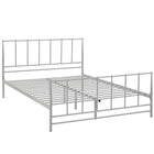Modway Estate King Bed - Grey-Nostalgic Cottage Platform Bed