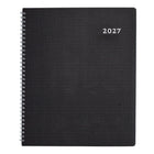Brownline 2027 DuraFlex Weekly Planner with Textured 2-Piece Poly Cover - 11" x 8-1/2" - Black-Weekday appointment schedule
from 7:00 a.m. to 8:45 p.m. in
15-minute intervals