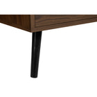 Monarch Specialties 24" 2-Drawer Laminate Accent Table - Walnut-9