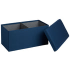 Poppin Box Bench - Navy-Dimensions: 31"L x 16"W x 16"H