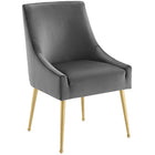 Modway Discern Upholstered Performance Velvet Dining Chair - Grey - 2 Pack-Durable Stain-Resistant Fabric