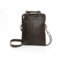 Ashlin Genuine Leather Laptop Bag - Black-Genuine full-grain cowhide leather