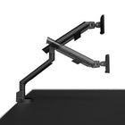 Kanto Desktop Monitor Arm/Mount for 17" - 40" Monitors - Single Monitor - Black-Supports monitors weighing 4.4 lb (2 kg) to 22.1 lb (10 kg)