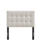 Modway Emily Fabric Upholstered Twin Size Headboard - Linen-Assembly Required
