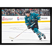 Joe Pavelski San Jose Sharks - Framed Canvas - 31" x 22"-Premium canvas print with gallery-wrapped edges