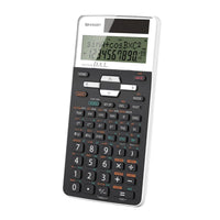Sharp EL531XTWH 273 Function 10-Digit Scientific Calculator - White-2 Line LCD Display & 10 Digits