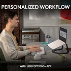 Logitech Wave Keys Wireless Ergonomic Keyboard with Cushioned Palm Rest - Off White-When the desk life gets you down, lift yourself up: For the full comfy experience, match your Wave Keys Ergonomic Keyboard with the Lift Vertical Ergonomic Mouse
