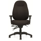 Staples ObusForme Professional Medium Back Multi-Tilter Office Chair - Fusion Carbon Fabric - Black-Infinite position tilt lock control locks the chair in place, or allows it to tilt freely, according to user preference