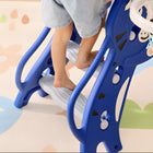 Qaba 3 in 1 Toddler Slide for Indoor with Basketball Hoop, Climber - Blue-Suitable for children aged 18-36 months 