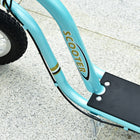 Aosom Youth Kick Scooter with 12'' Inflatable Rubber Wheel - Blue-Includes rear and front brakes for secure stopping 