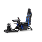 Next Level Racing Flight Simulator Boeing Commercial Edition - Blue/Black-Includes Buttkicker Adaptor, Next Level Racing Four-point harness and lumbar support