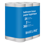 Baseline 2-Ply Bathroom Tissue - 363 Sheets Per Roll - 24 Pack-24 triple rolls replace 72 regular rolls for longer-lasting convenience