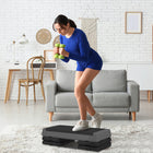 Soozier Adjustable Aerobic Stepper-Anti-skid grooved EVA surface for better grip 