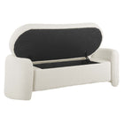 Modway Nebula Boucle Upholstered Bench - Ivory-Dense Foam Padding