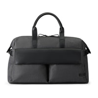 Bugatti Madison Duffle Bag - Grey-Made of 100% nylon with smooth PU leather trim
