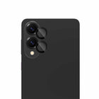 Blu Element Aluminum 1 by 1 Lens Protector for Galaxy S25 Edge - Black-Tempered Glass: Robust protection with a seamless look