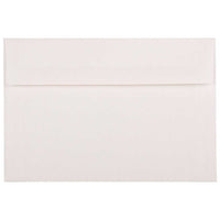 JAM Paper A8 Strathmore Invitation Envelopes - 5.5" x 8.125" - Bright White Linen - 50 Pack-Bright White Linen Paper Envelopes