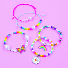 Make it Real Rainbow & Pearls Bracelets Kit-Comes with a tray to organize the beads and hold their phone to access the digital instructions