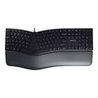 Cherry KC 4500 ERGO Wired Ergonomic Keyboard - Black-The design of the USB keyboard supports an ergonomic posture when using the computer