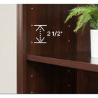 Sauder Arch 5-Shelf Bookcase - Select Cherry-Clear instructions: With illustrated instructions and labeled parts, you'll set it up quickly and easily
